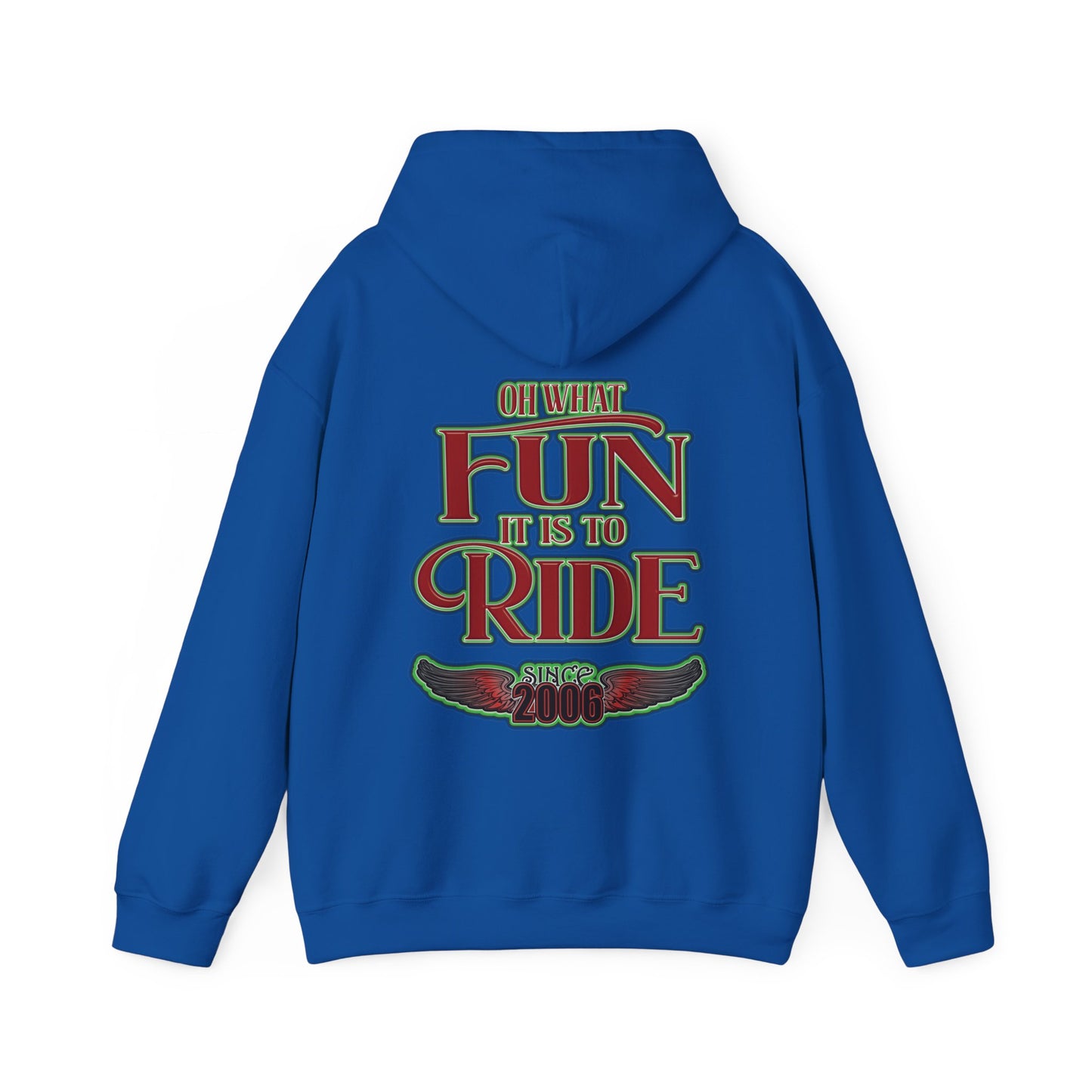 Red Sleigh Toy Run-Unisex Heavy Blend™ Hooded Sweatshirt