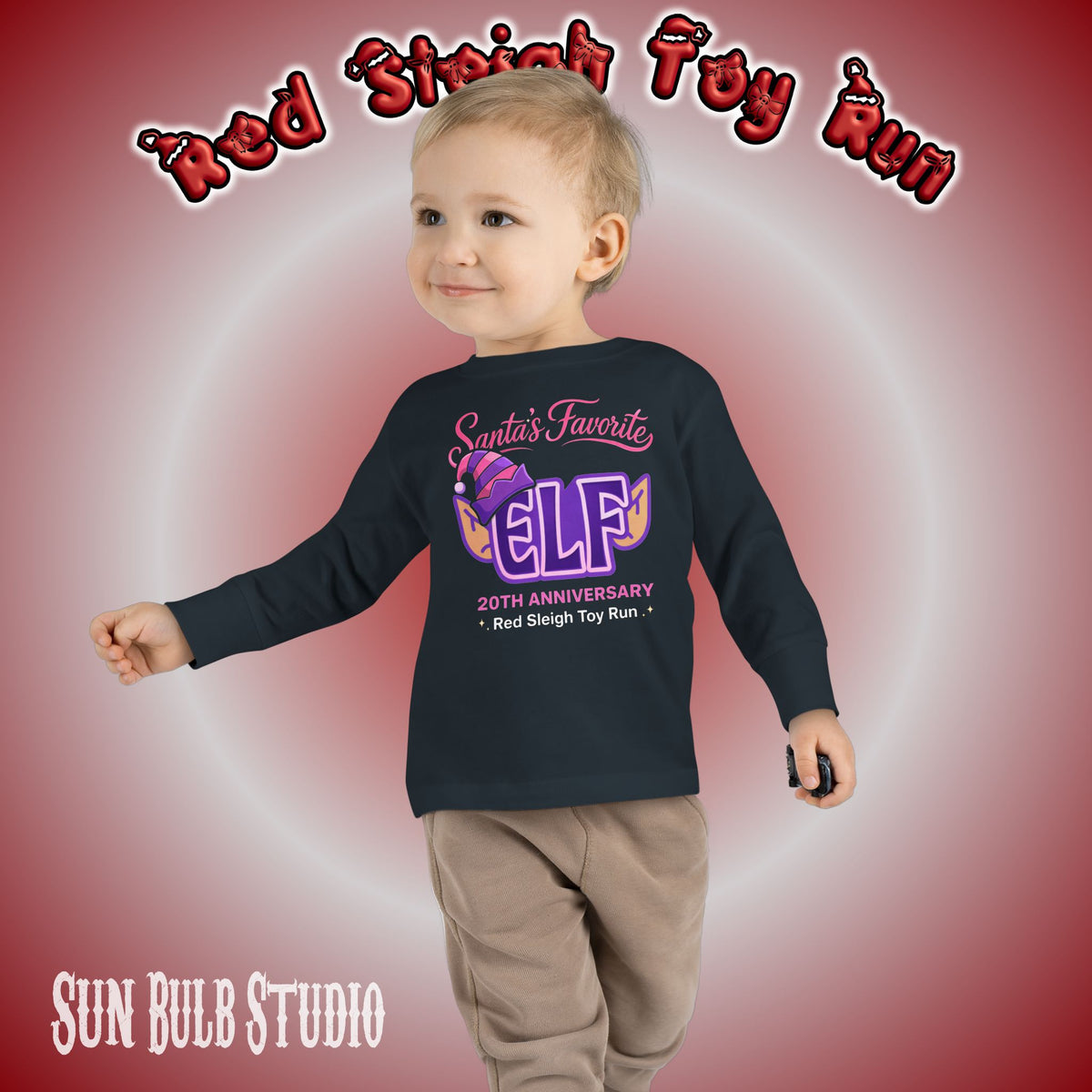 Santa’s Favorite ELF – Purple (TODDLER Long Sleeve)