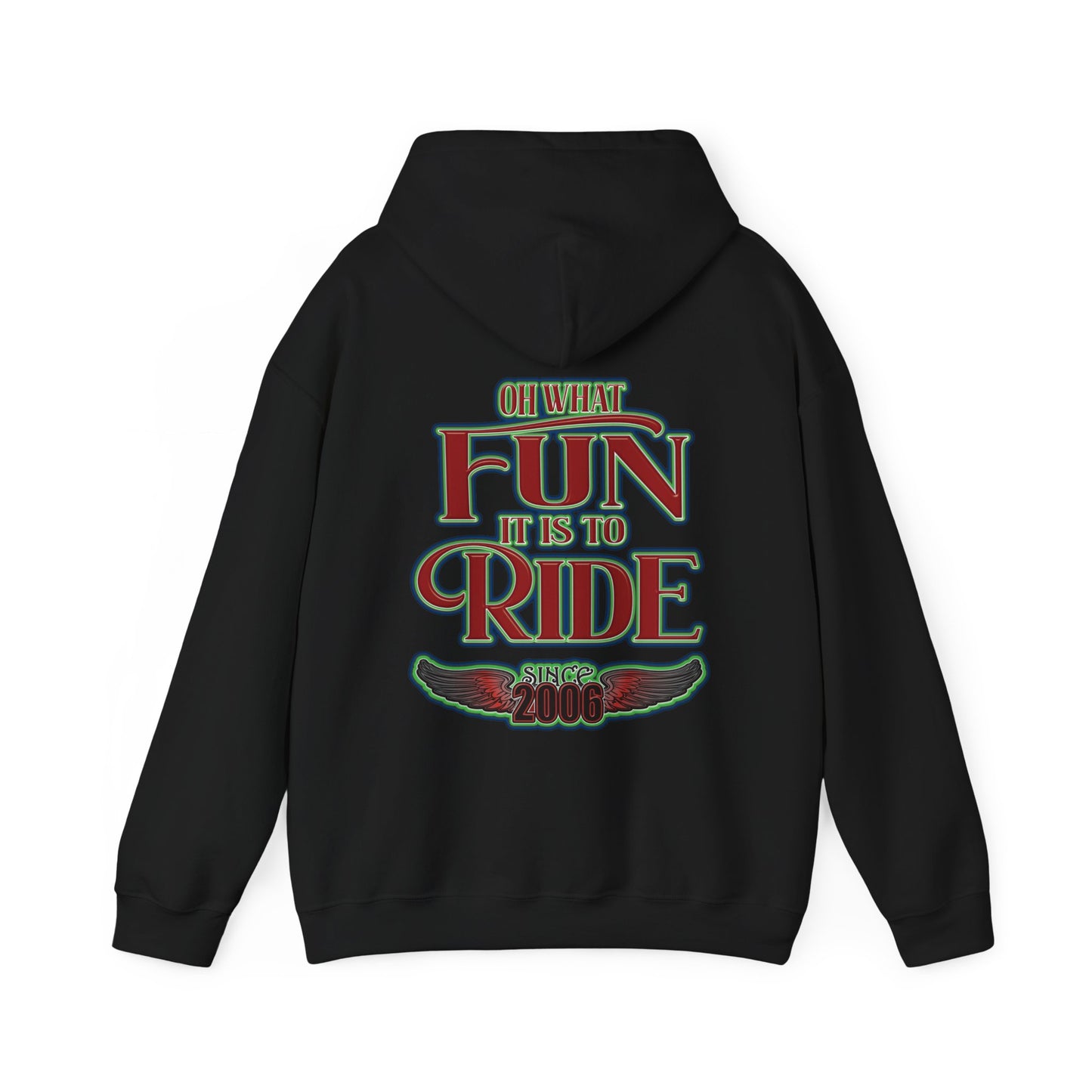 Red Sleigh Toy Run-Unisex Heavy Blend™ Hooded Sweatshirt