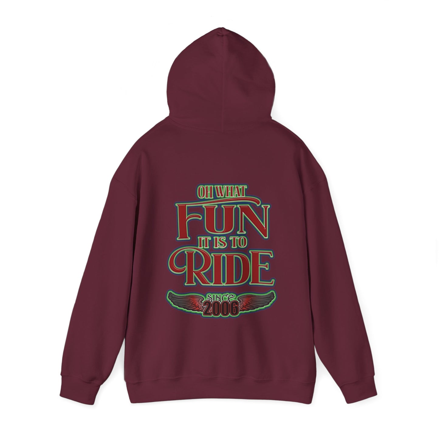 Red Sleigh Toy Run-Unisex Heavy Blend™ Hooded Sweatshirt