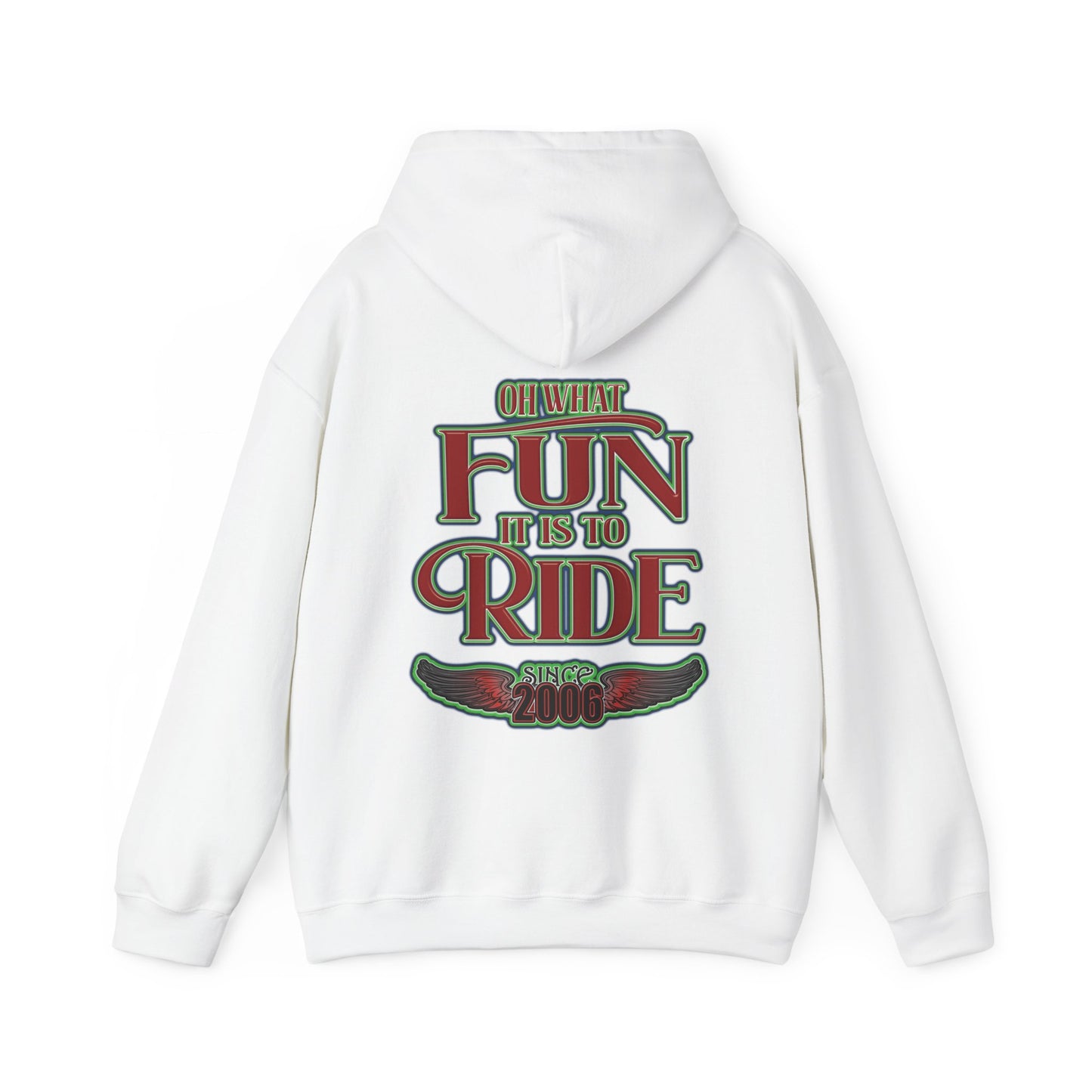 Red Sleigh Toy Run-Unisex Heavy Blend™ Hooded Sweatshirt