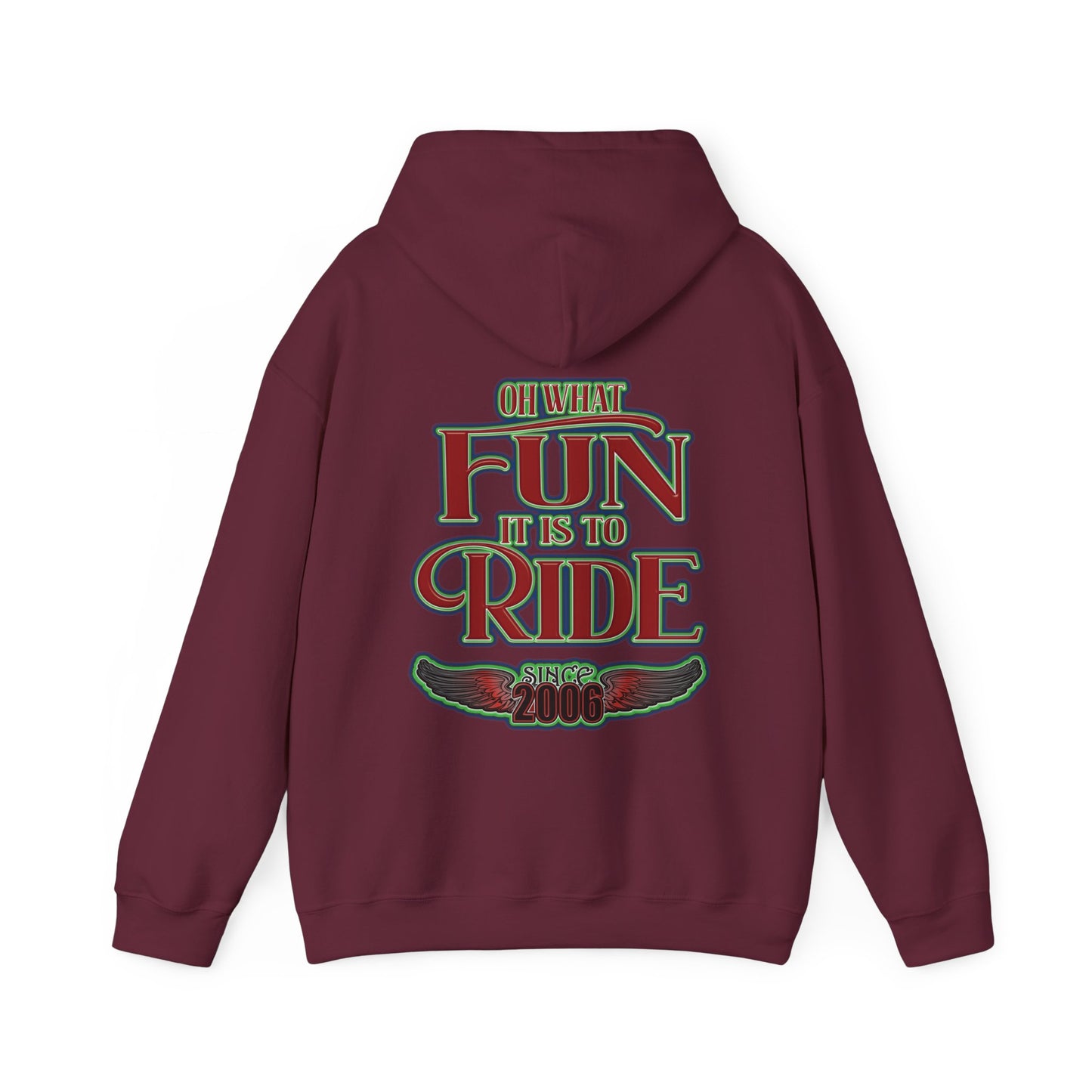 Red Sleigh Toy Run-Unisex Heavy Blend™ Hooded Sweatshirt