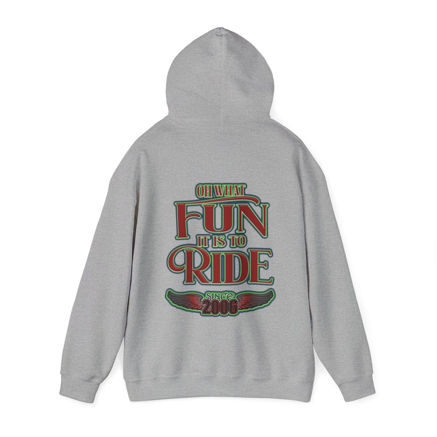 Red Sleigh Toy Run-Unisex Heavy Blend™ Hooded Sweatshirt