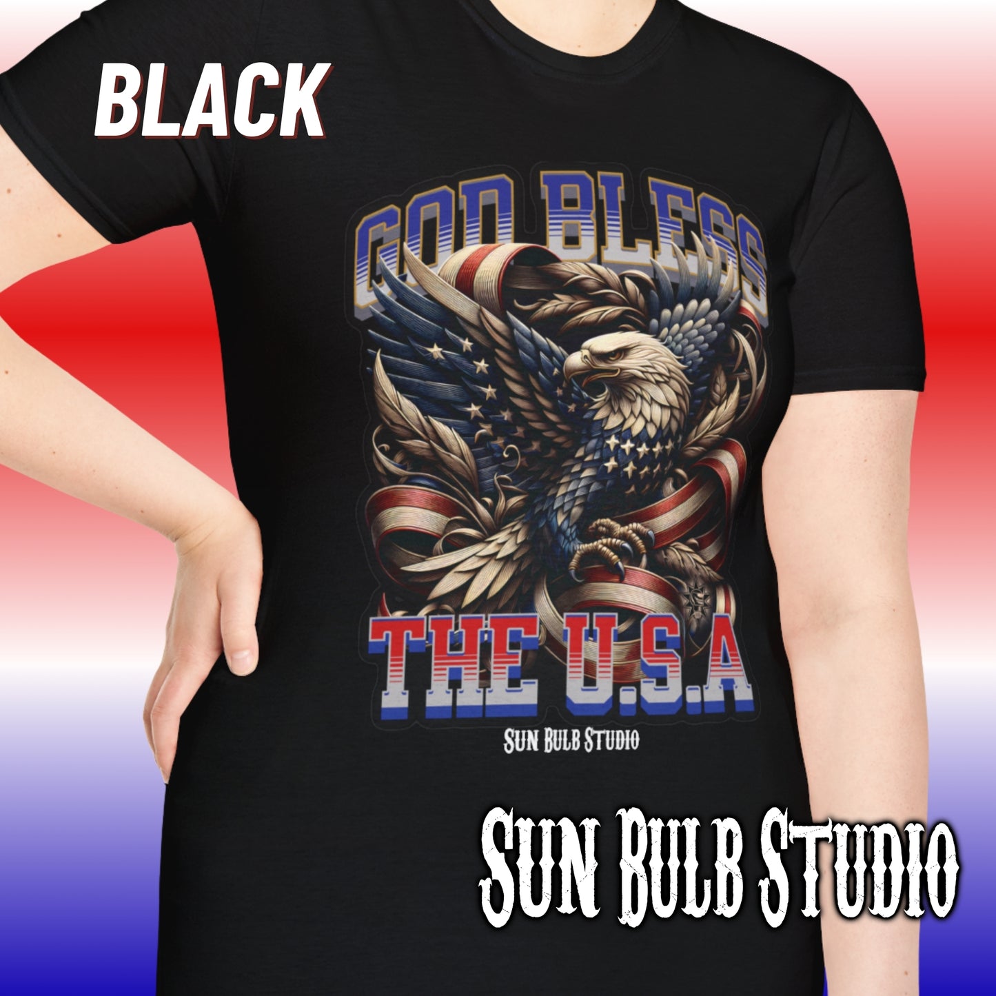 God Bless the USA Eagle T-Shirt - for Patriotism