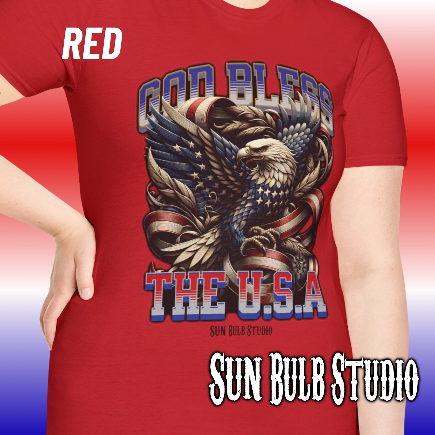 God Bless the USA Eagle T-Shirt - for Patriotism