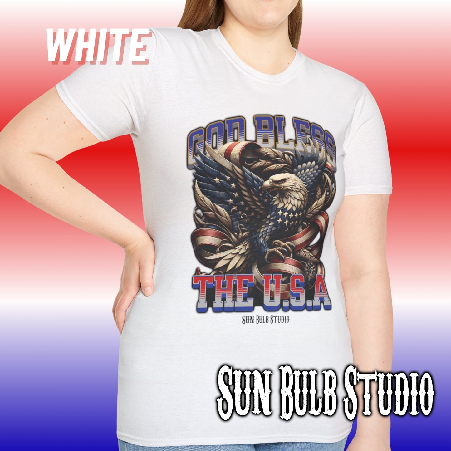 God Bless the USA Eagle T-Shirt - for Patriotism