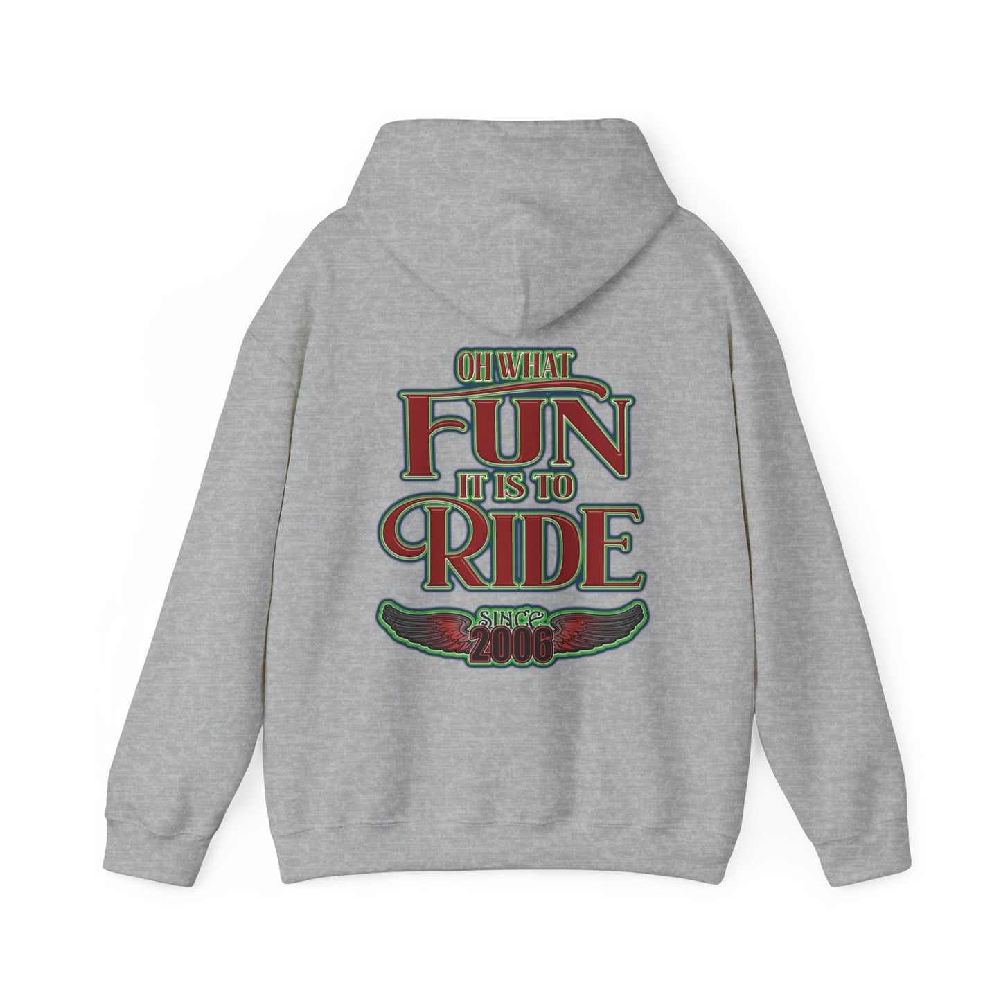 Red Sleigh Toy Run-Unisex Heavy Blend™ Hooded Sweatshirt
