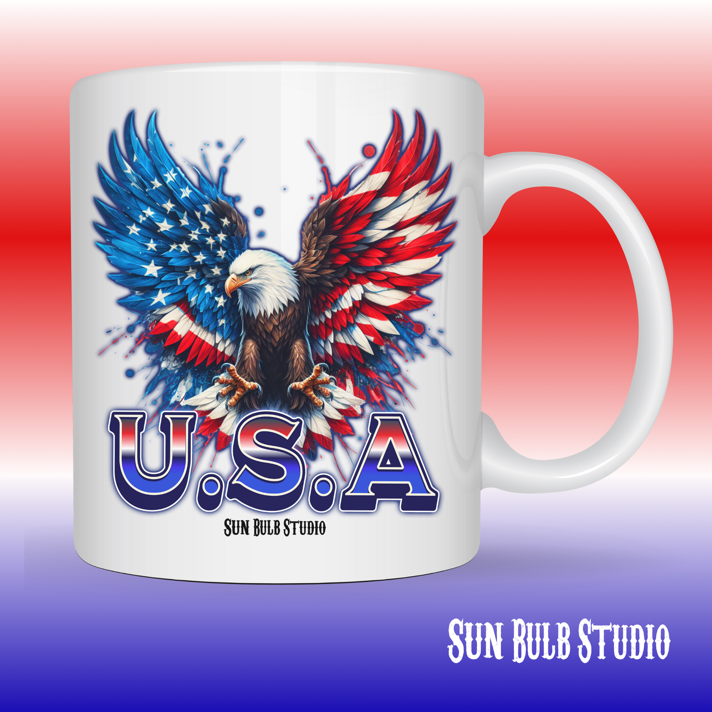 U.S.A. Patriotic Eagle- 11oz mug
