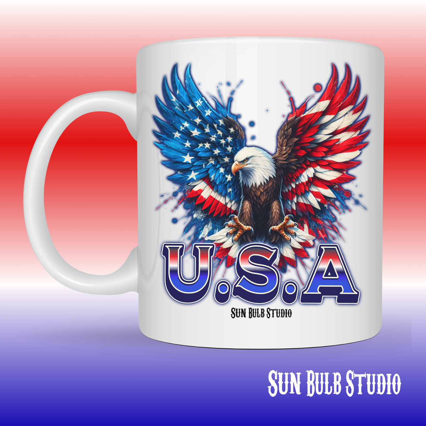 U.S.A. Patriotic Eagle- 11oz mug