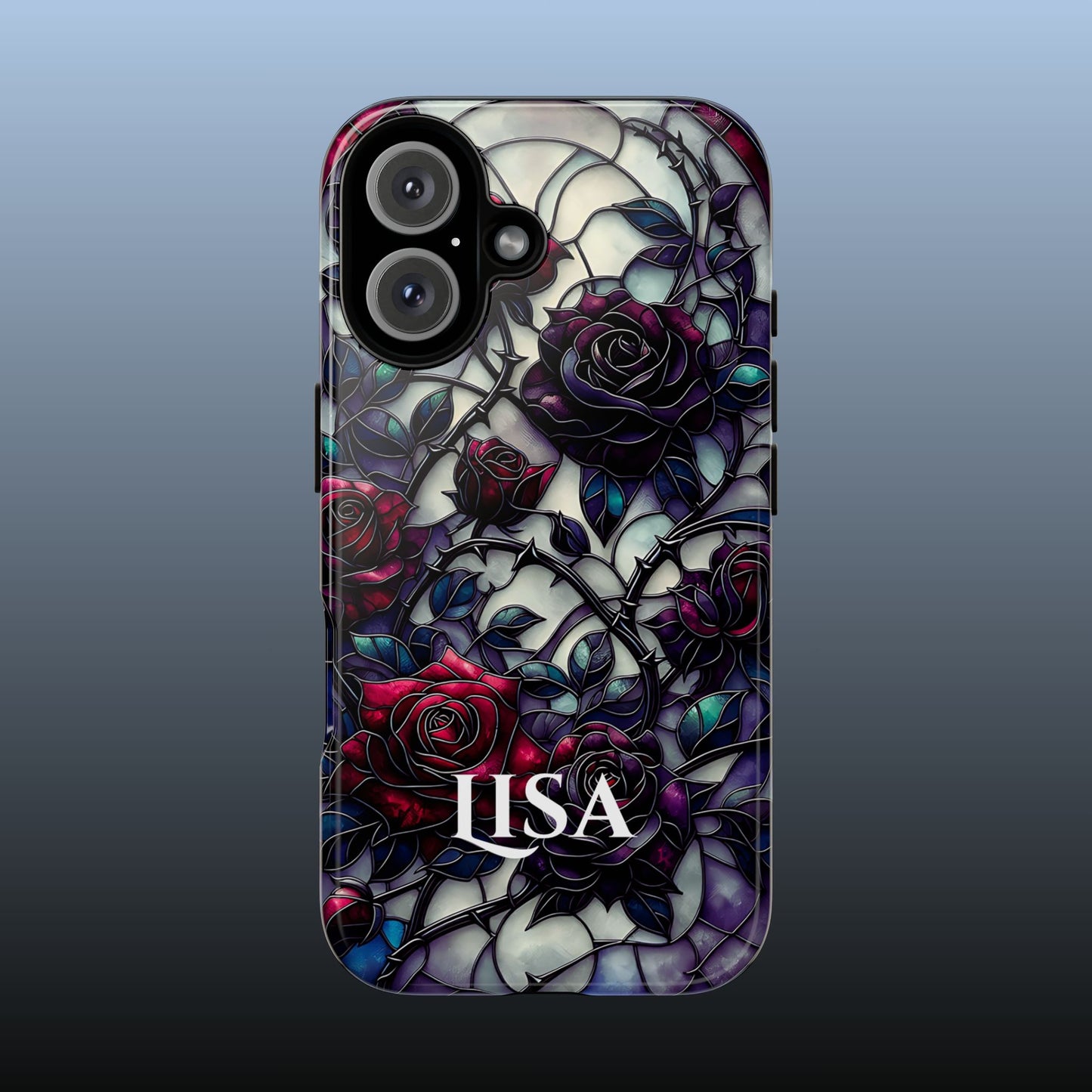 Cathedral Night Roses - Personalized Phone Case