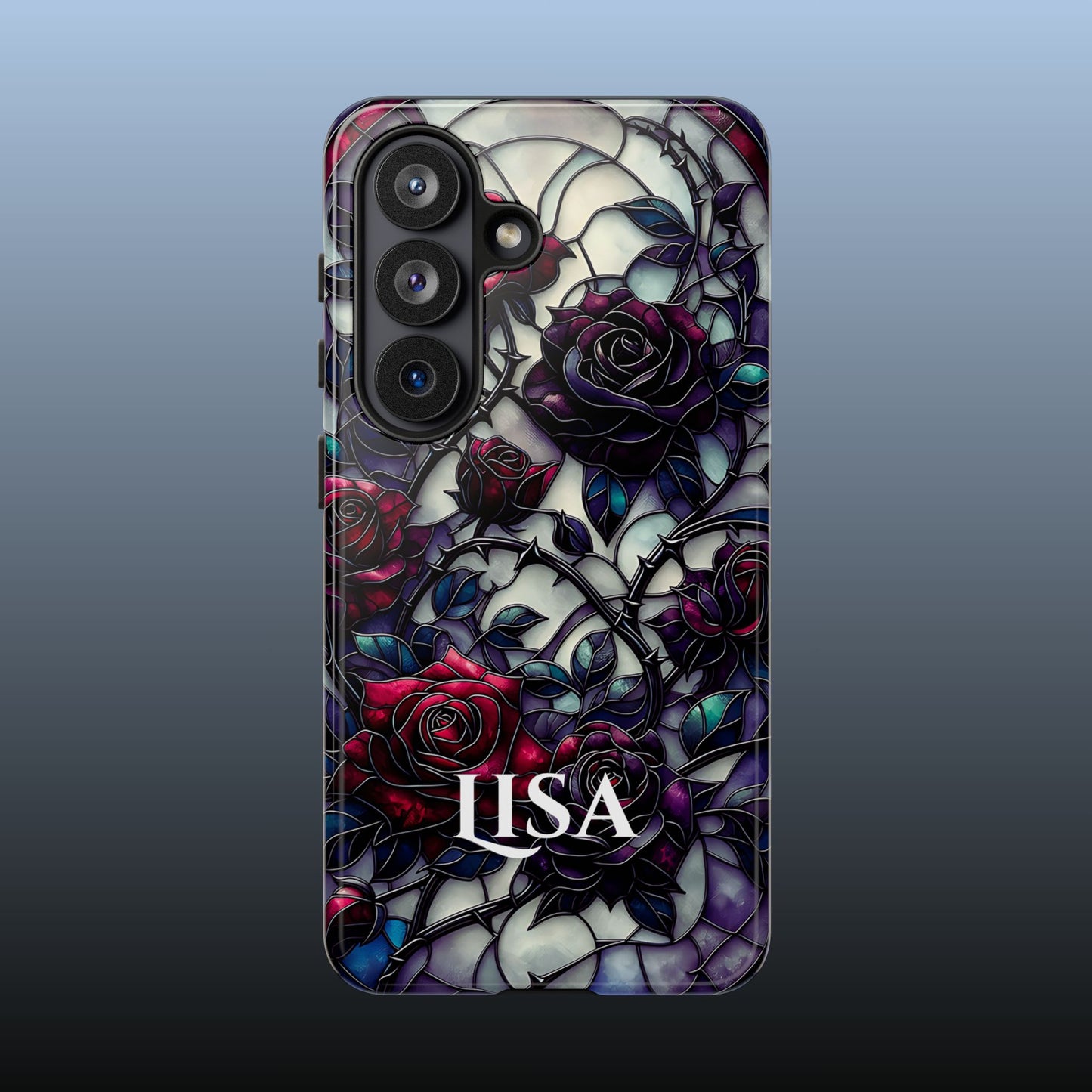 Cathedral Night Roses - Personalized Phone Case