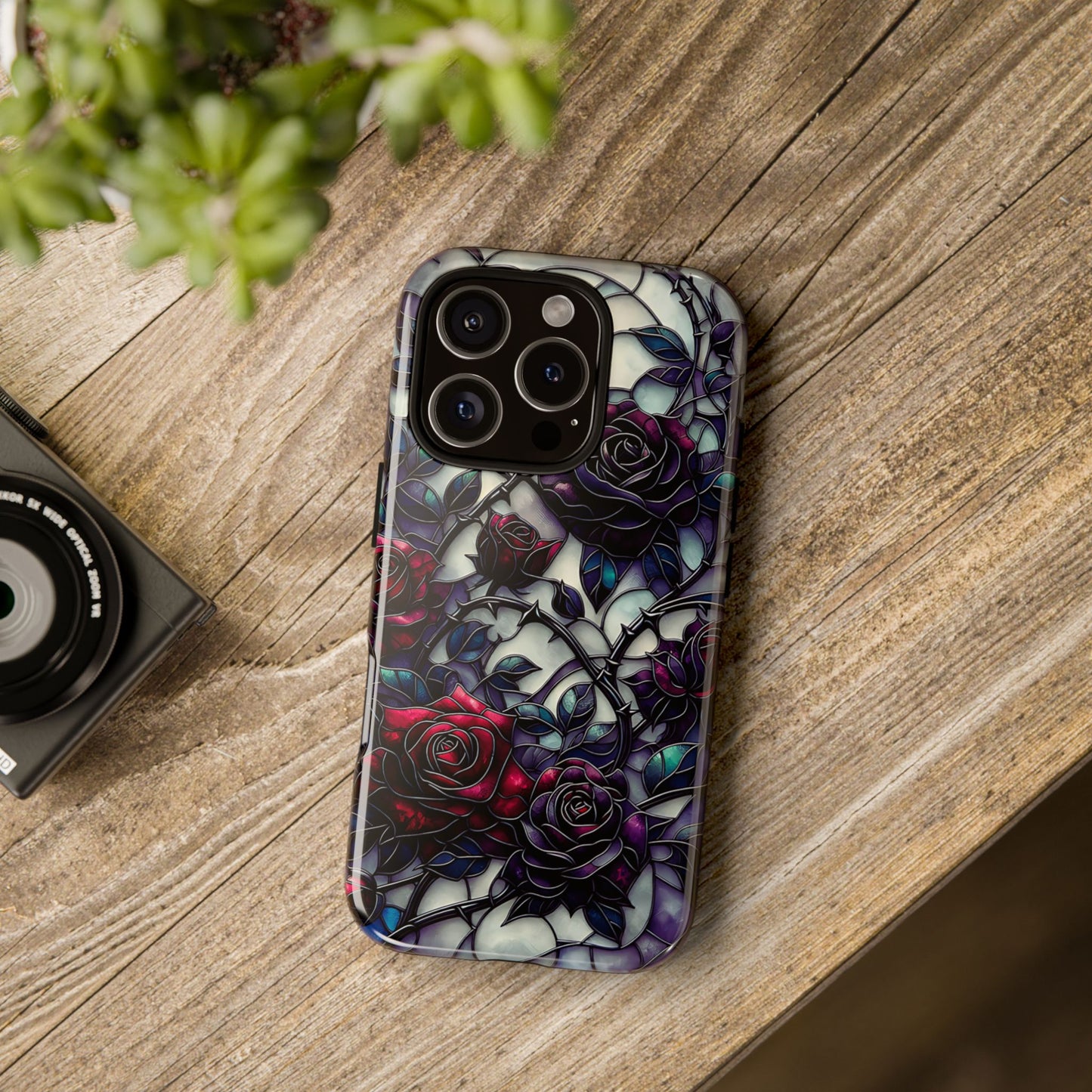 Cathedral Night Roses – Phone Case