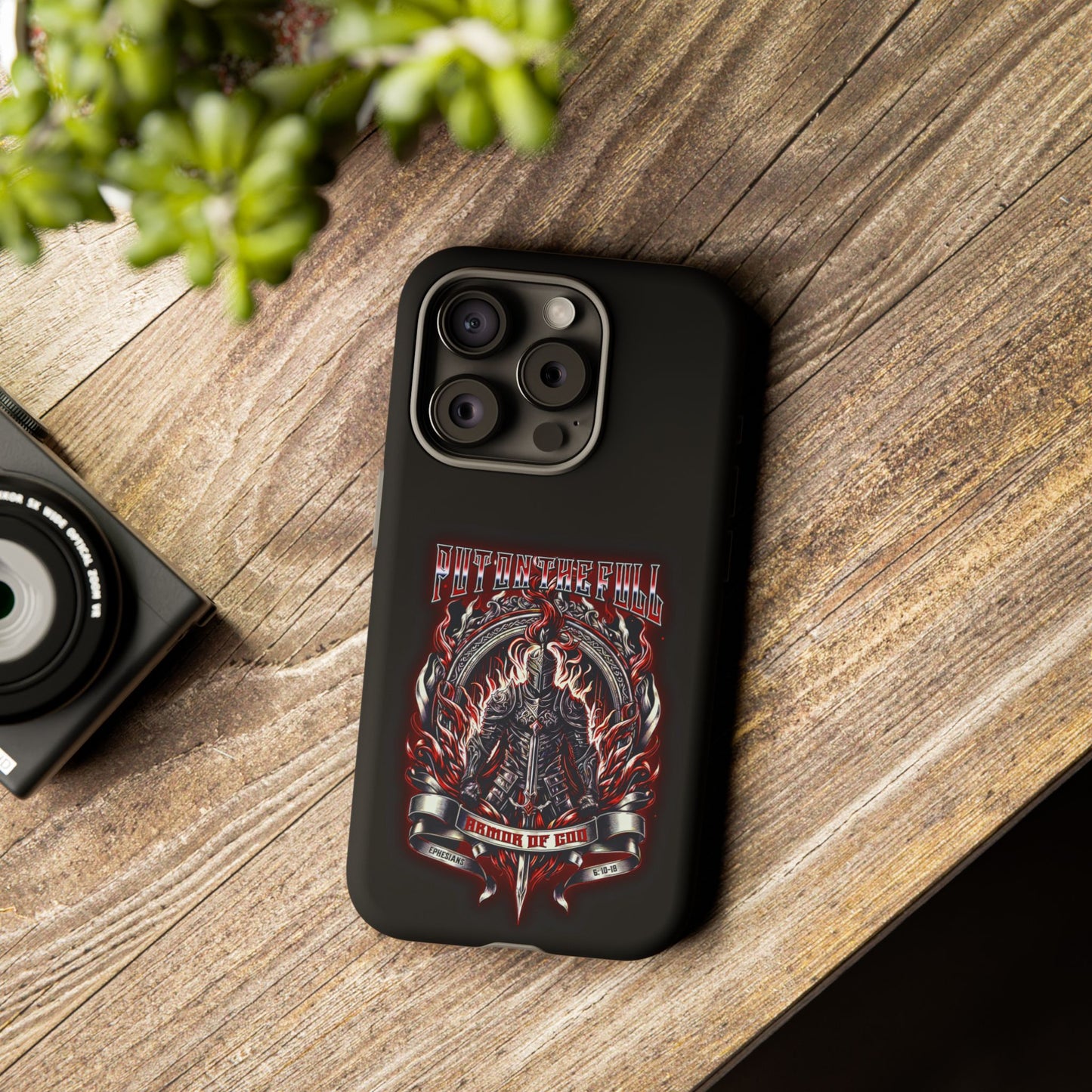 Armor of God Phone Case – Christian Warrior Design | Worship Wear Collection