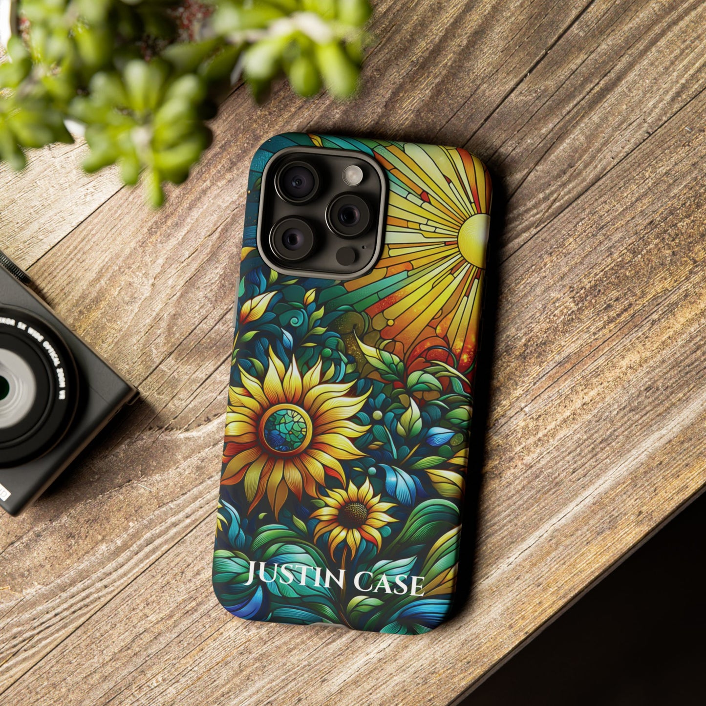 Cathedral Sunflowers - Personalized Phone Case