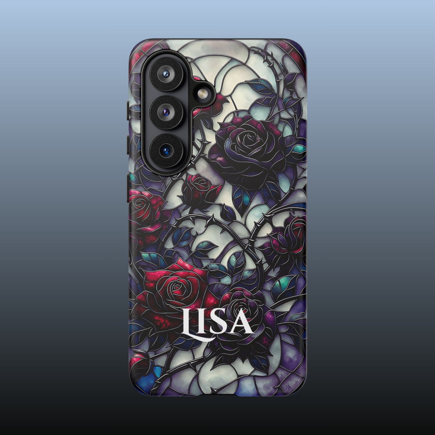 Cathedral Night Roses - Personalized Phone Case