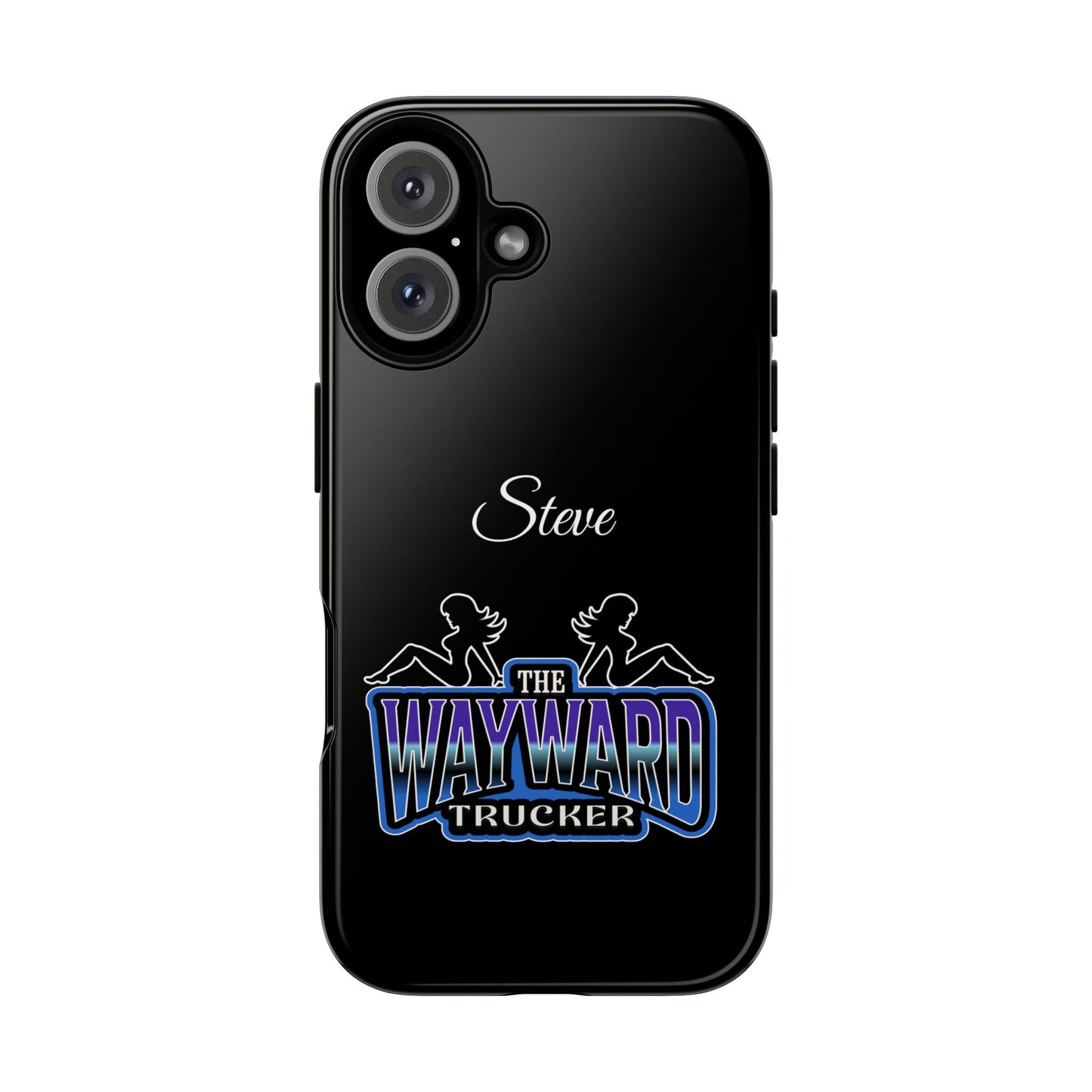 Personalized 'The Wayward Trucker' Phone Case — Custom Name Tough Case for Truck Drivers
