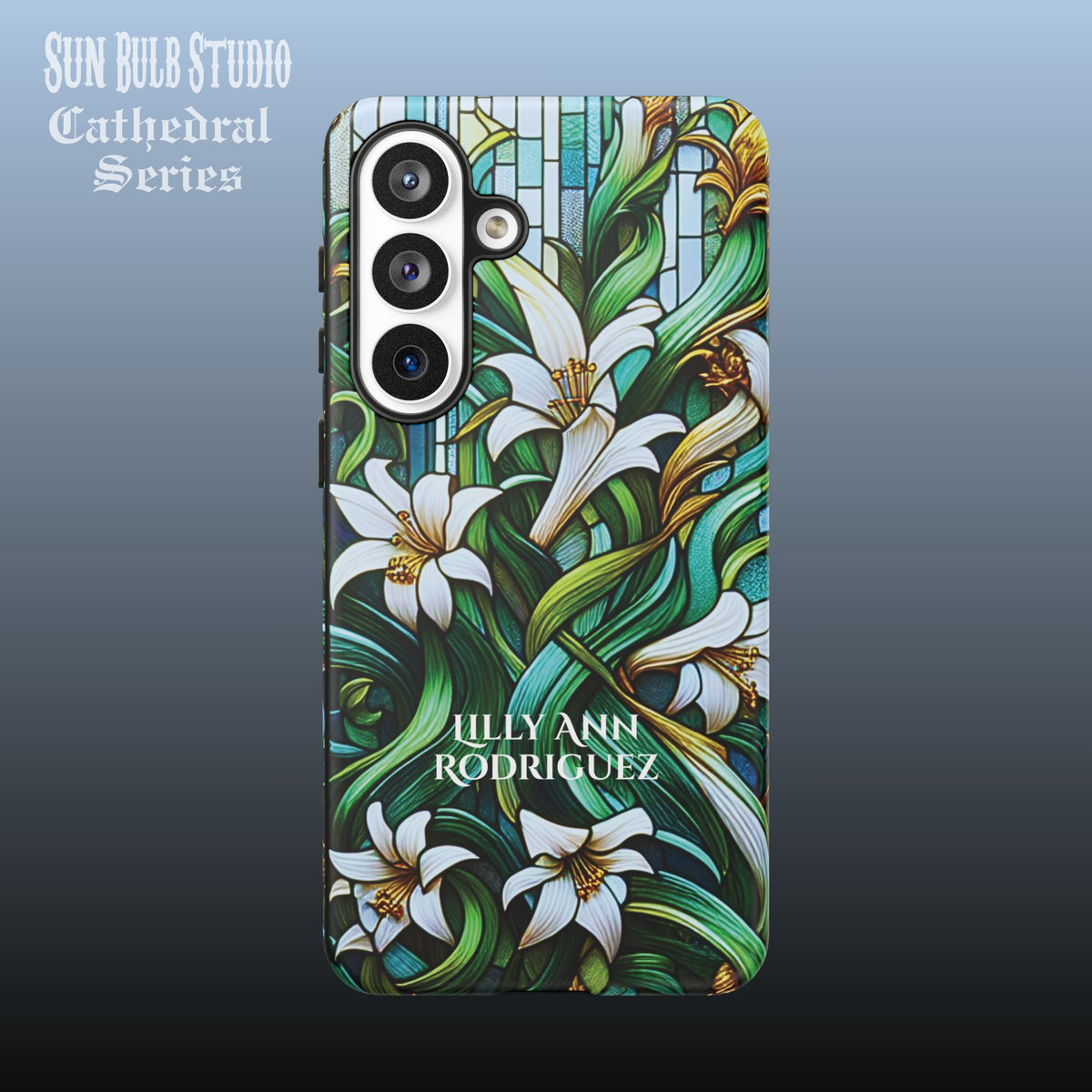 Cathedral Lilies - Personalized Phone Case