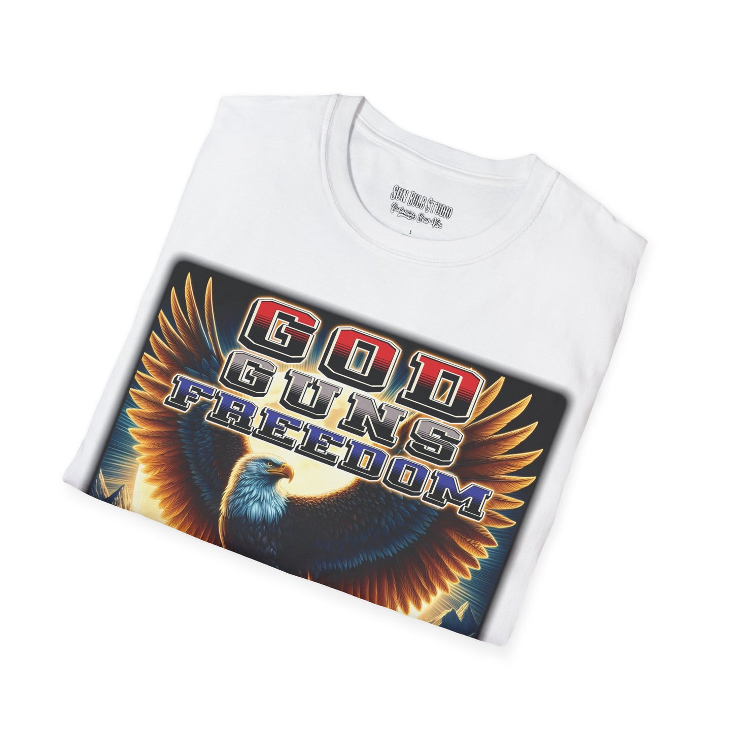 God. Guns. Freedom. – Patriotic Eagle T-Shirt