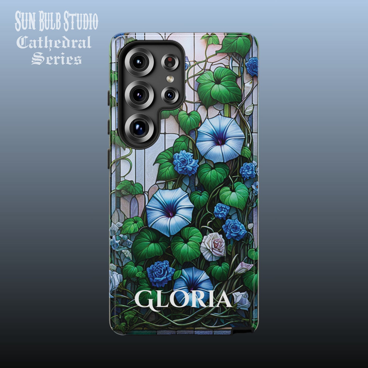Cathedral Morning Glories - Personalized Phone Case