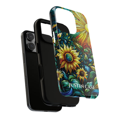 Cathedral Sunflowers - Personalized Phone Case