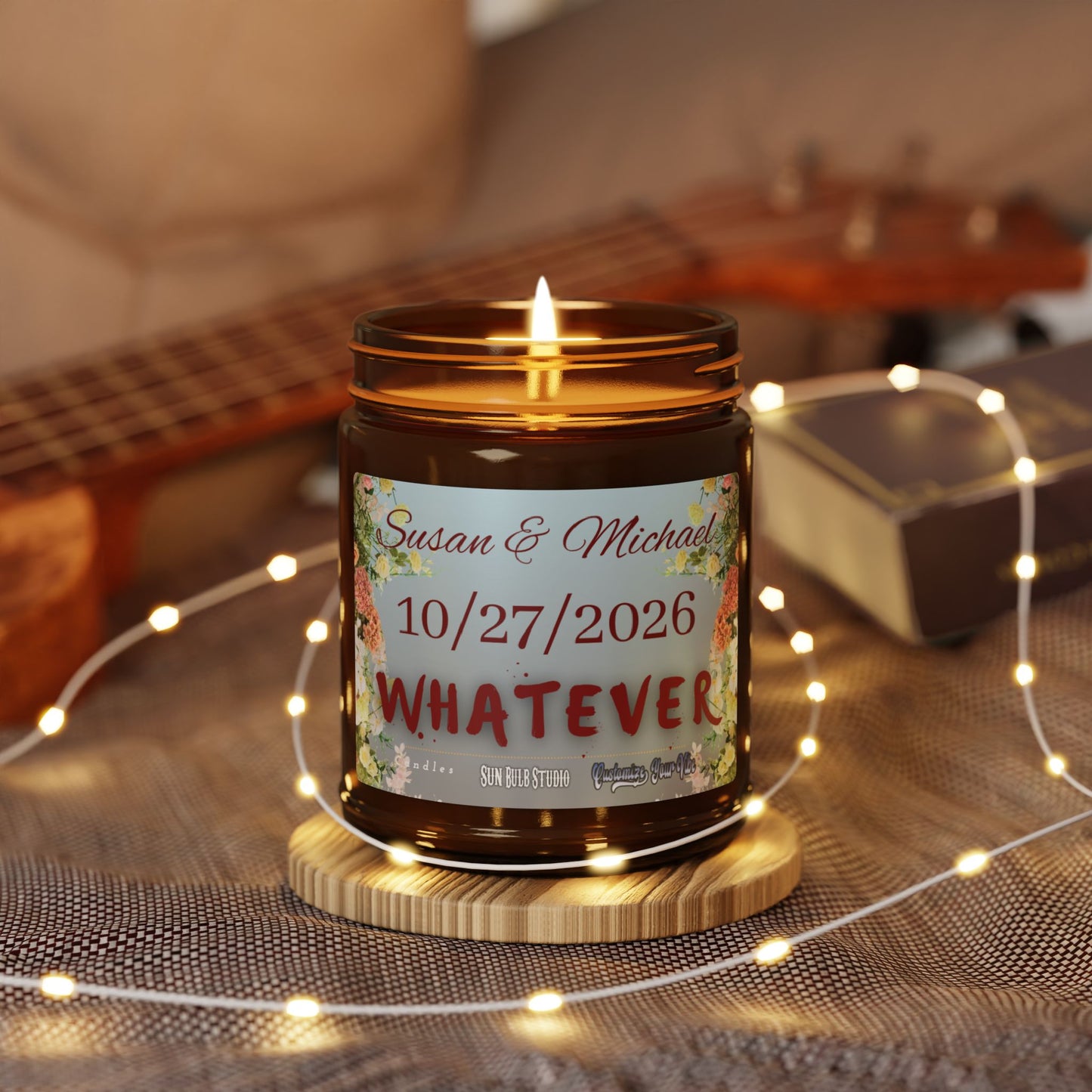 Customize Your Vibe™ Personalized Candle – Wedding Whatever