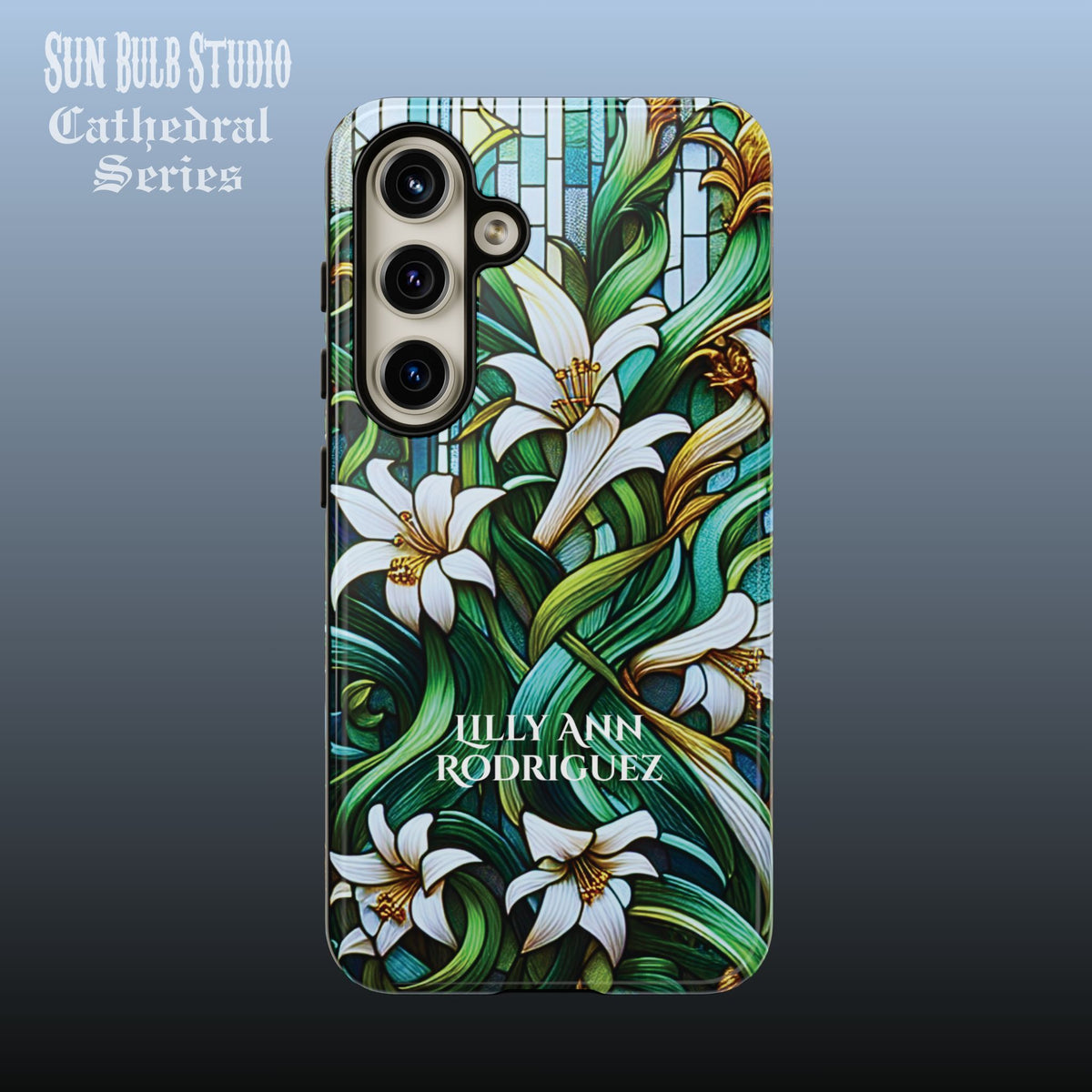 Cathedral Lilies - Personalized Phone Case