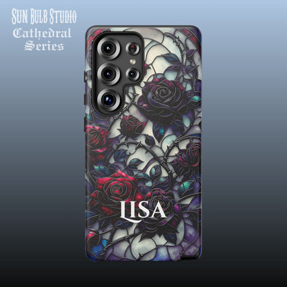 Cathedral Night Roses - Personalized Phone Case