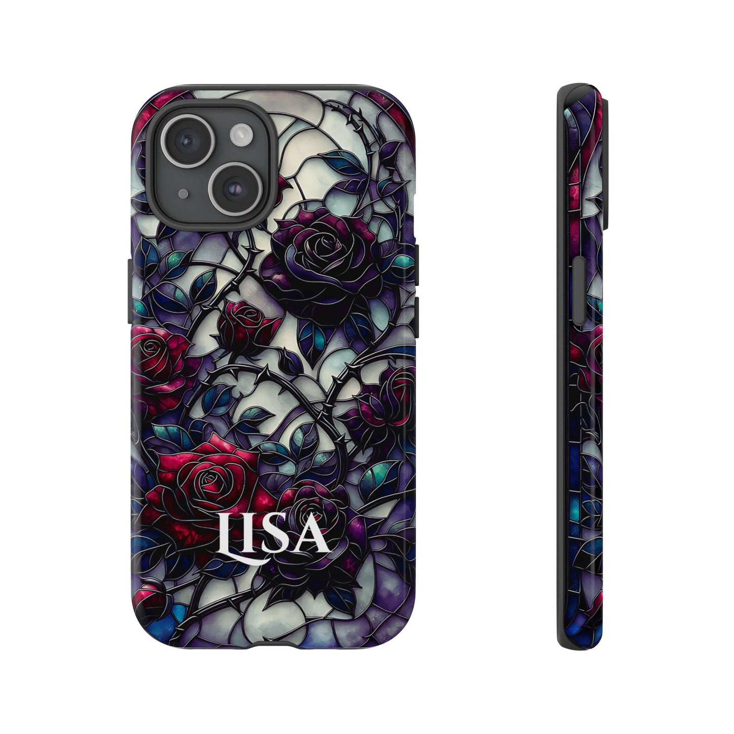 Cathedral Night Roses - Personalized Phone Case