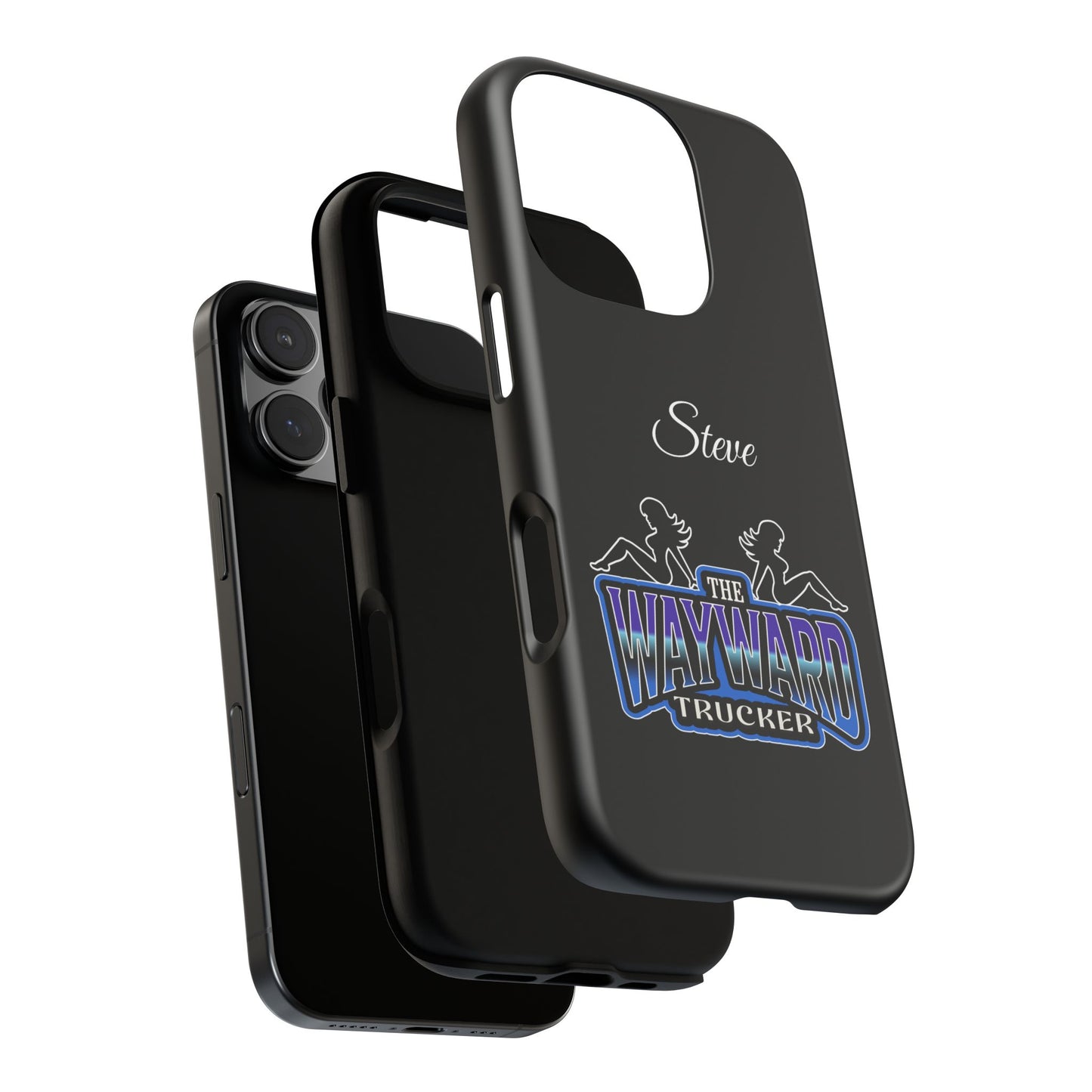 Personalized 'The Wayward Trucker' Phone Case — Custom Name Tough Case for Truck Drivers