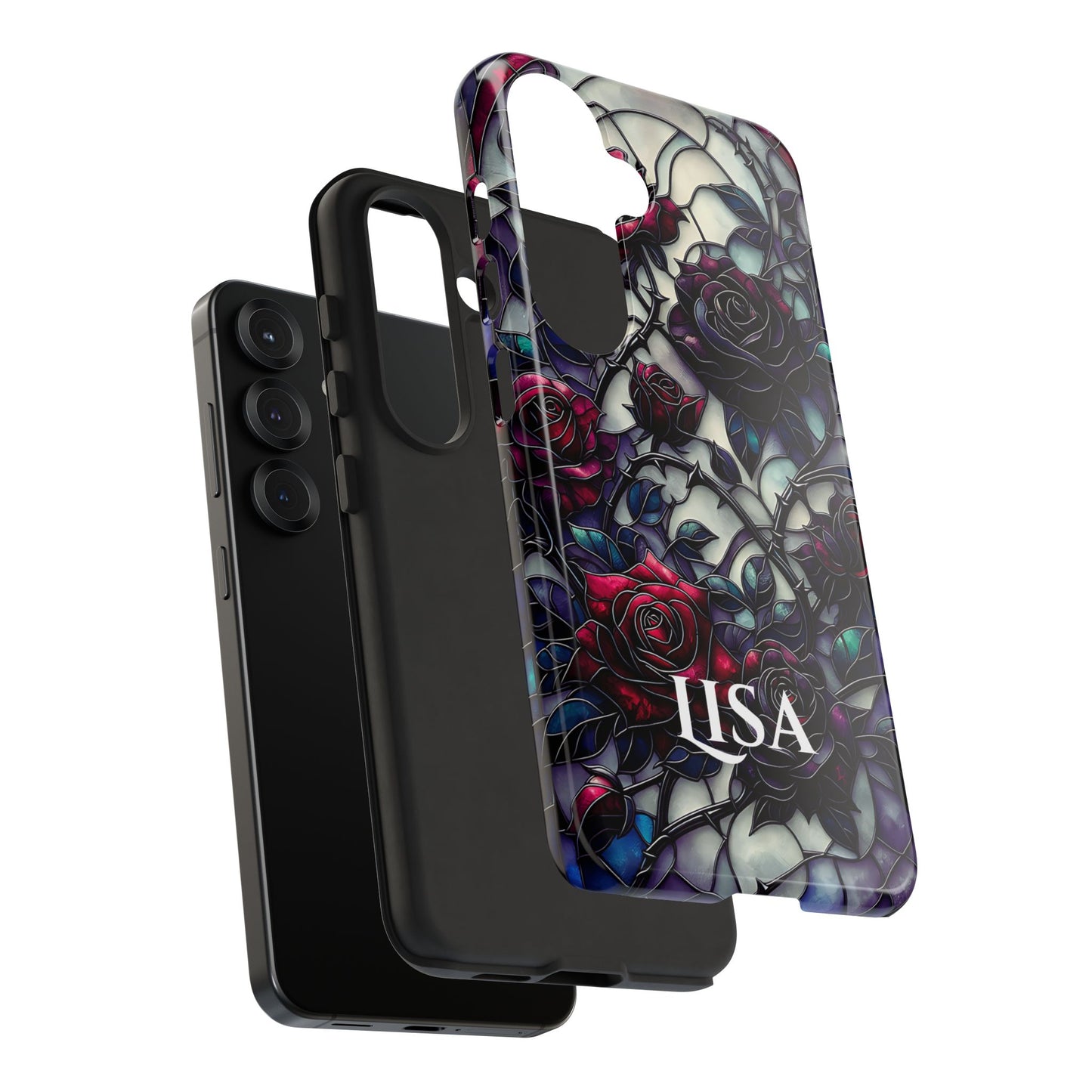 Cathedral Night Roses - Personalized Phone Case