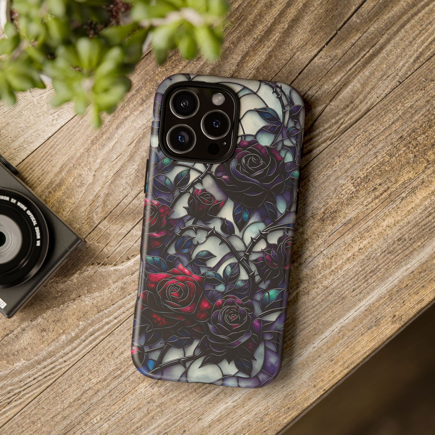 Cathedral Night Roses – Phone Case
