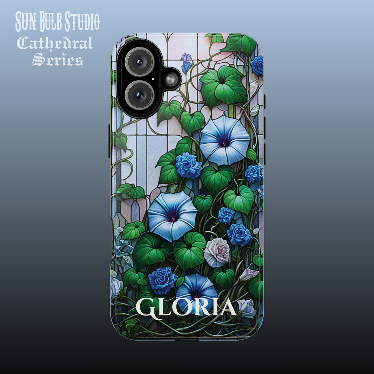 Cathedral Morning Glories - Personalized Phone Case