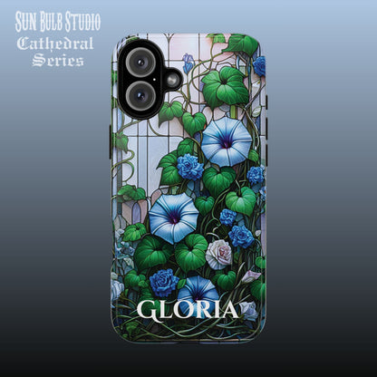 Cathedral Morning Glories - Personalized Phone Case