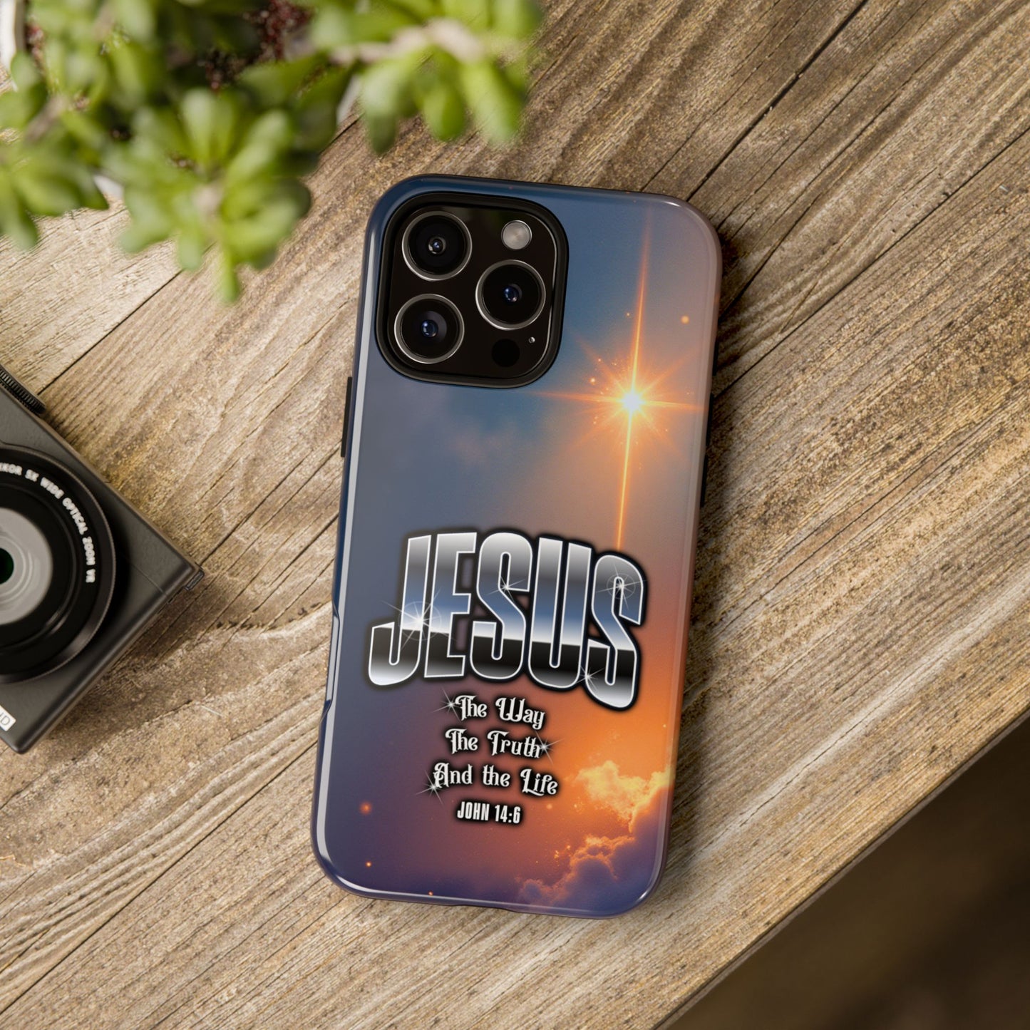 JESUS — The Way, The Truth, The Life — Radiant Sunrise Edition Phone Case