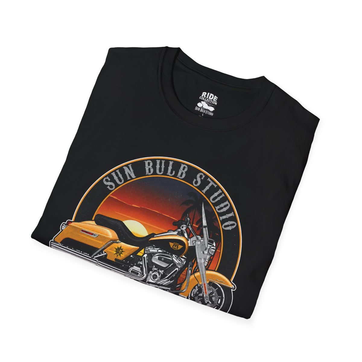 Wind Therapy Vintage Motorcycle T-Shirt | Sunset Ride Graphic Tee