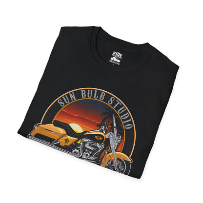 Wind Therapy Vintage Motorcycle T-Shirt | Sunset Ride Graphic Tee