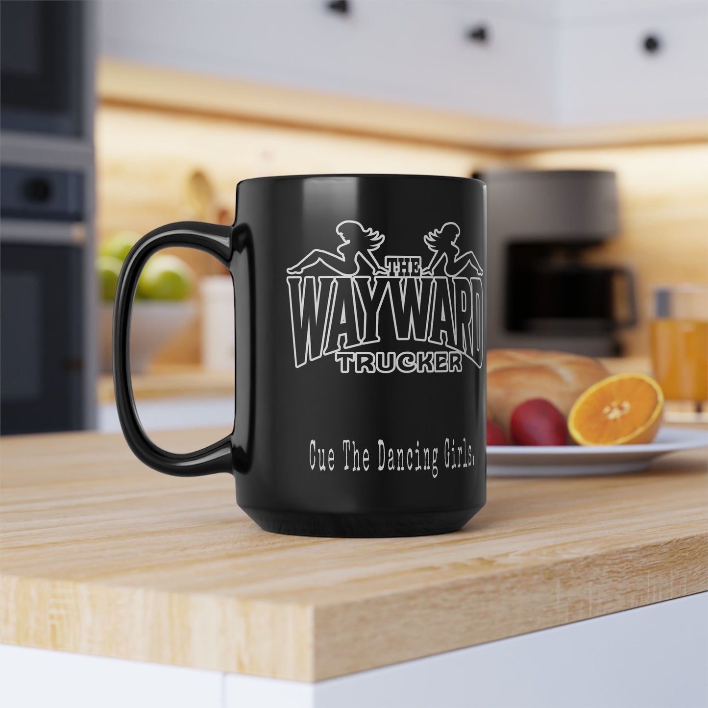 The Wayward Trucker — Black 15oz Mug