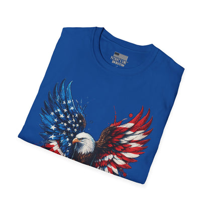 USA Eagle Wings Patriotic T-Shirt | Vintage Americana Graphic Tee