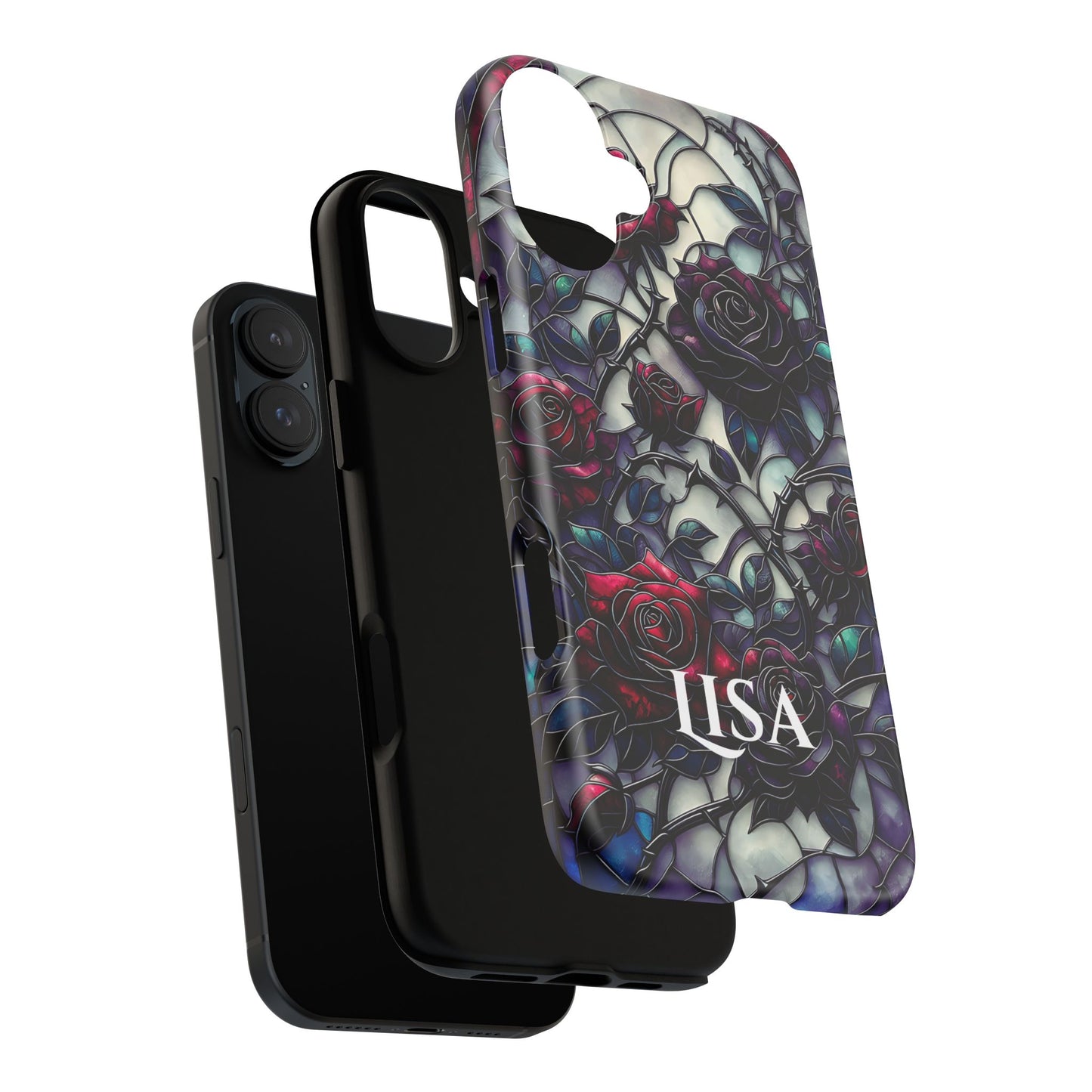 Cathedral Night Roses - Personalized Phone Case