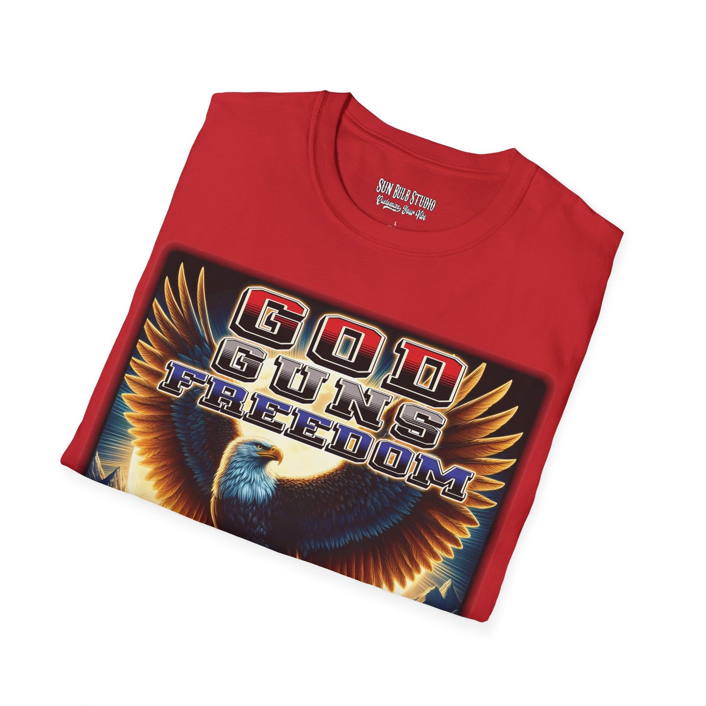God. Guns. Freedom. – Patriotic Eagle T-Shirt