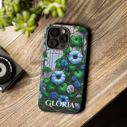 Cathedral Morning Glories - Personalized Phone Case