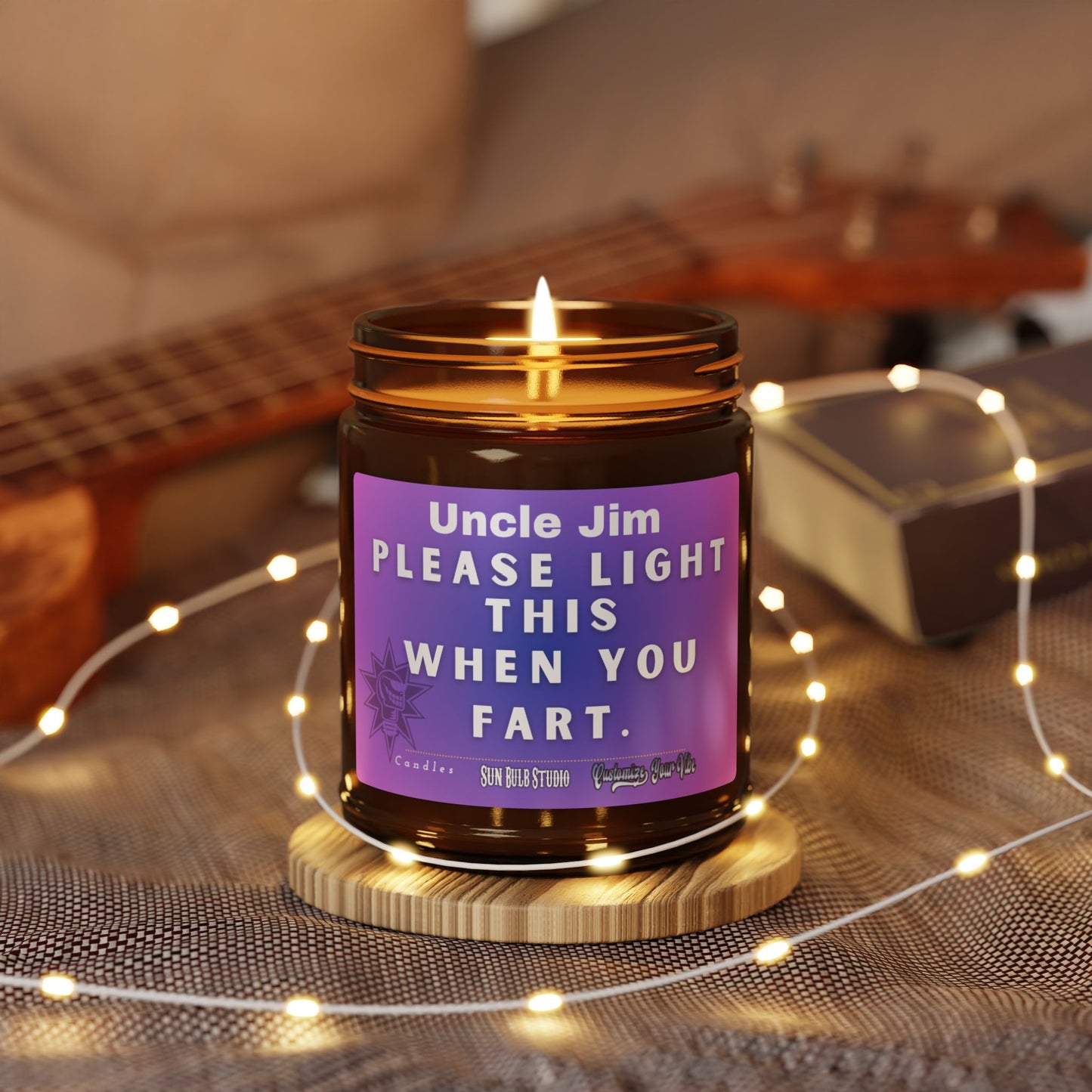 Customize Your Vibe™ Personalized Candle – Light This When You Fart