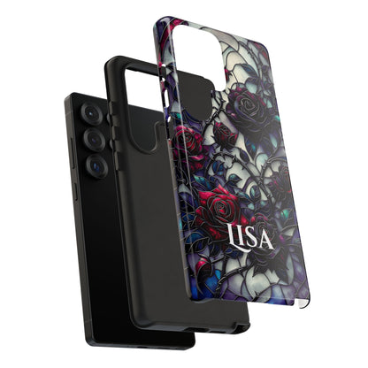 Cathedral Night Roses - Personalized Phone Case