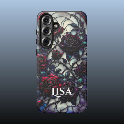 Cathedral Night Roses - Personalized Phone Case