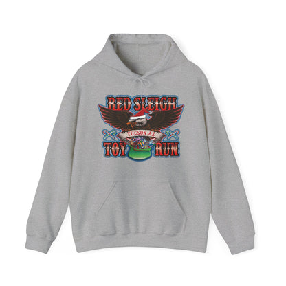 Red Sleigh Toy Run-Unisex Heavy Blend™ Hooded Sweatshirt