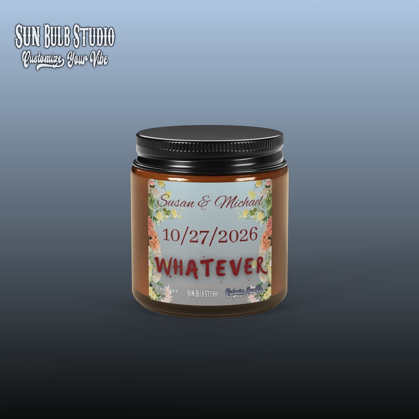Customize Your Vibe™ Personalized Candle – Wedding Whatever