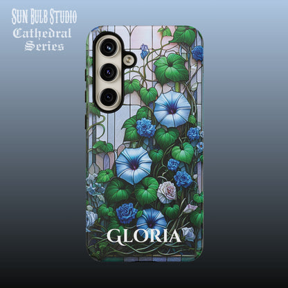 Cathedral Morning Glories - Personalized Phone Case