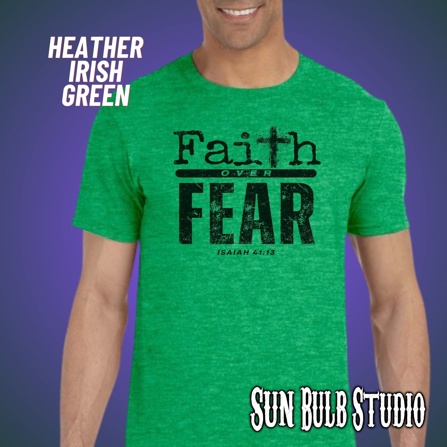 Faith Over Fear Christian T-Shirt – Isaiah 41:13