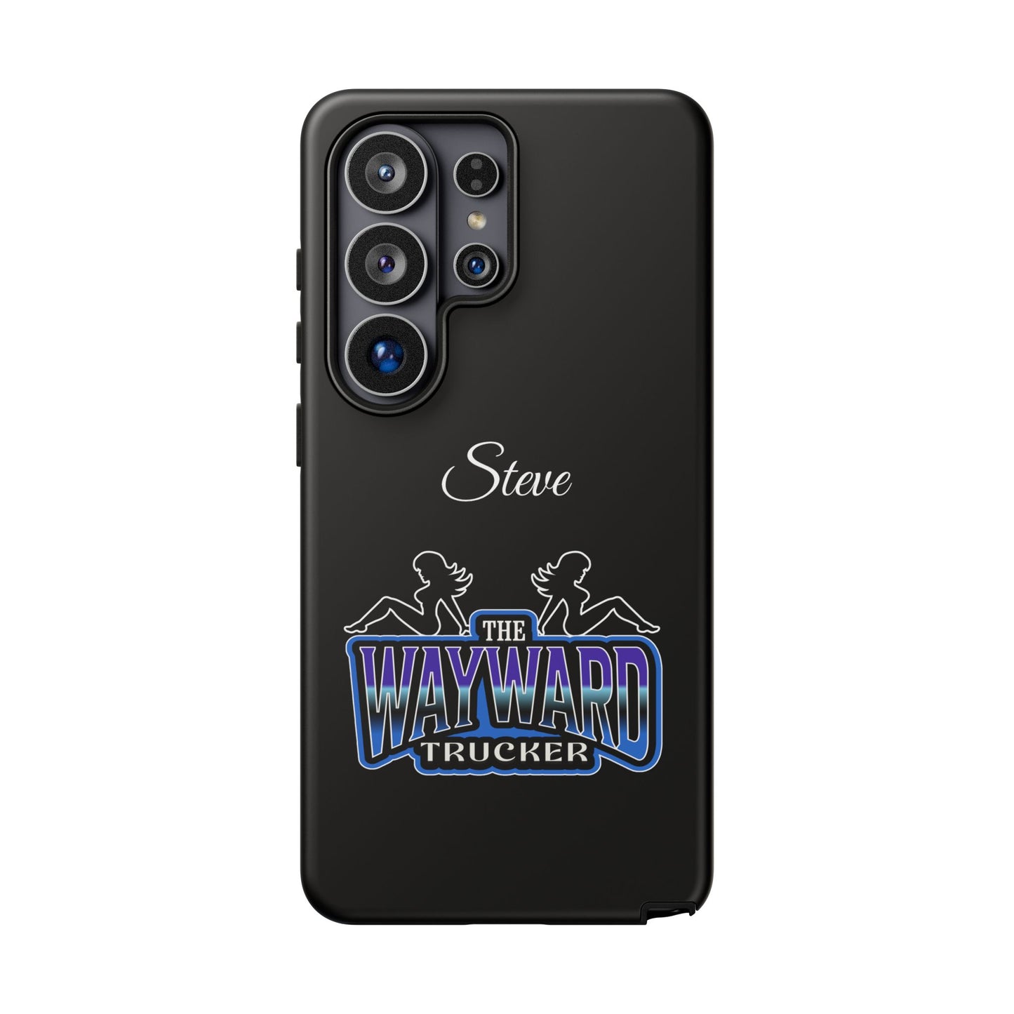 Personalized 'The Wayward Trucker' Phone Case — Custom Name Tough Case for Truck Drivers