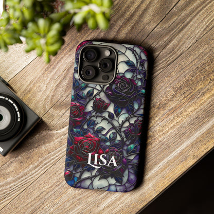 Cathedral Night Roses - Personalized Phone Case